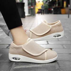 Breathable Mesh Anti-slip Wear-resistant Velcro Sneakers For Middle-aged And Elderly Sports Leisure